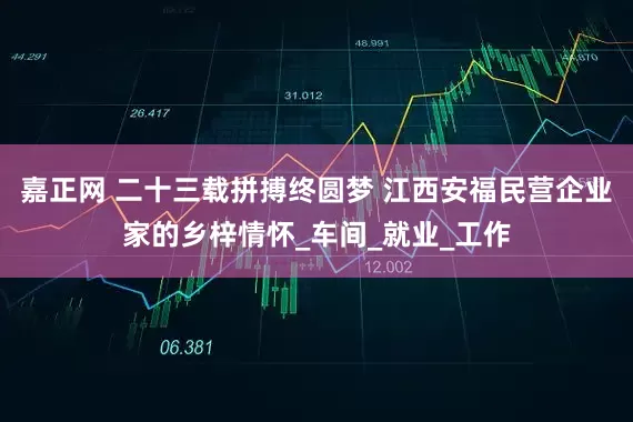 嘉正网 二十三载拼搏终圆梦 江西安福民营企业家的乡梓情怀_车间_就业_工作