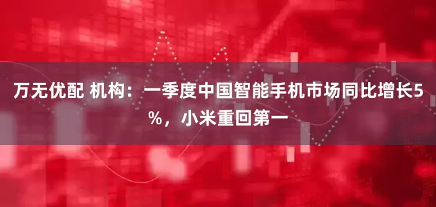 万无优配 机构：一季度中国智能手机市场同比增长5%，小米重回第一